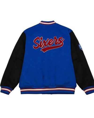 Philadelphia 76ers Team Legacy Varsity Wool Jacket