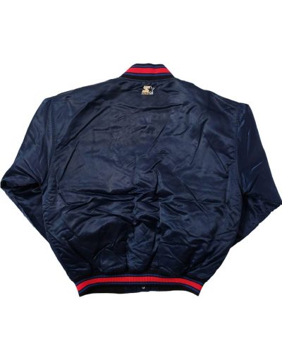 Philadelphia 76ers Bomber Navy Satin Jacket