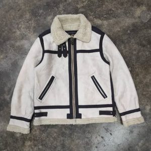 Alpha Industries B-3 Cream Fight Bomber Jacket