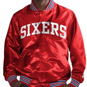 Red Philadelphia 76ers The Champ Jacket
