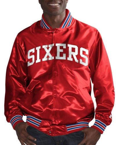 Red Philadelphia 76ers The Champ Jacket