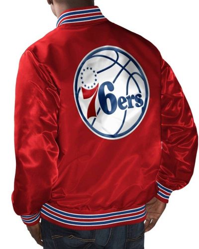 Red Philadelphia 76ers The Champ Jacket