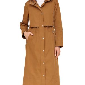 Avec Les Filles Coco Water Resistant Twill Hooded Longline Coat