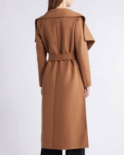 Bcbg Toffee Scarlet Long Wrap Coat