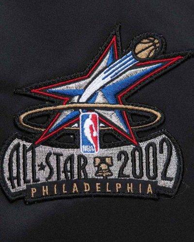 Philadelphia 76ers Vintage Logo Lightweight Satin Jacket