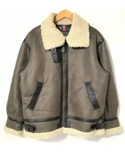 Alpha Industries Military B-3 Eco Shearling Flight Jacket