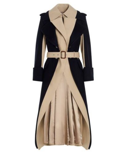Alexander Mcqueen Hybrid Military Trench Coat