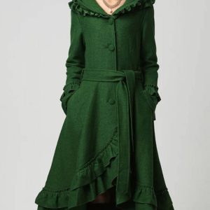 Women’s Wool Maxi Coat With Hood
