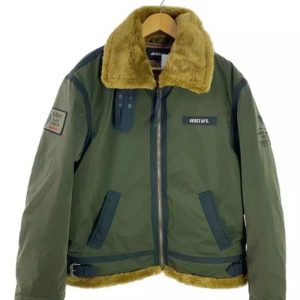 Avirex Army West Point Black Knights Green B-3 Flight Bomber Jacket