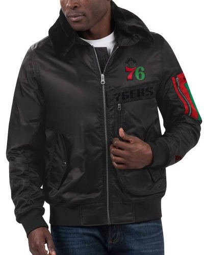 Philadelphia 76ers Ty Mopkins Black Jacket
