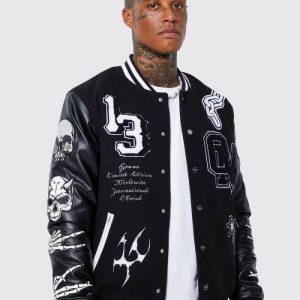 Limited Edition Skull Varsity Jacket
