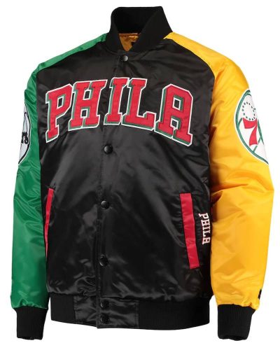 Ty Mopkins Philadelphia 76ers Satin Jacket