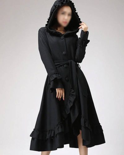 Women’s Wool Maxi Coat With Hood