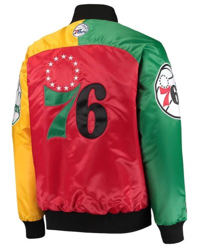 Ty Mopkins Philadelphia 76ers Satin Jacket