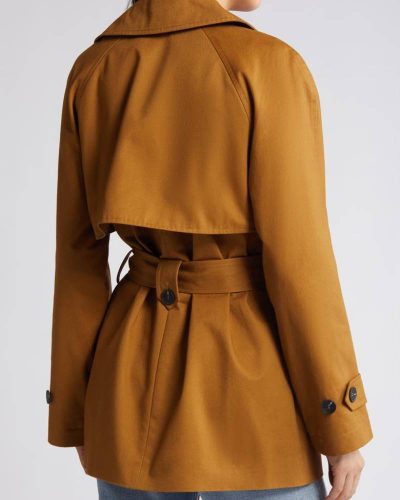 Avec Les Filles Relaxed Belted Twill Trench Coat