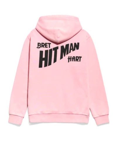 Bret Hart Pink Fleece Hoodie