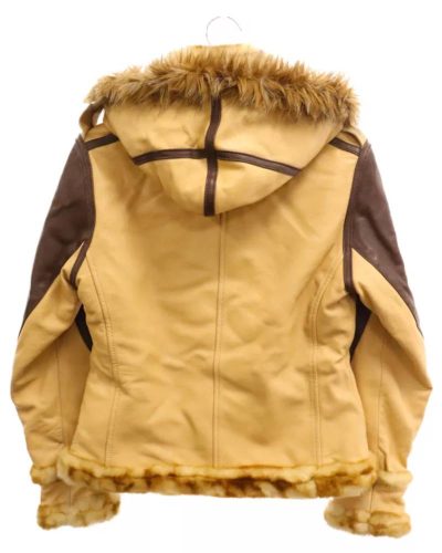 Avirex B-3 Flight Brown Bomber Hooded Jacket