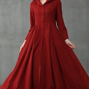 My Fair Lady Hooded Wool Coat