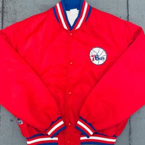 1980’s Philadelphia 76ers Red Bomber Jacket