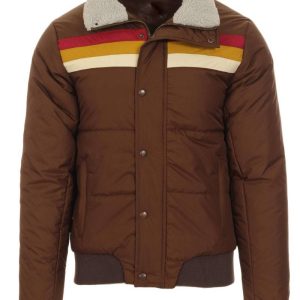 B-3 Retro Stripe Ski Bomber Jacket