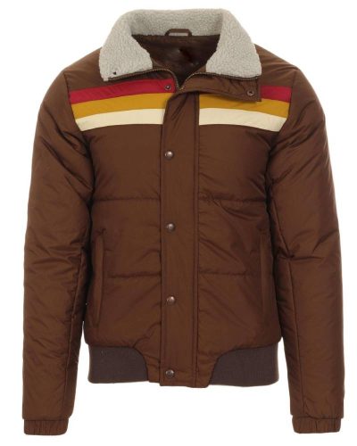 B-3 Retro Stripe Ski Bomber Jacket
