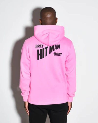 Bret Hart Pink Fleece Hoodie