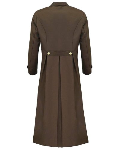 Victorian Steampunk Gothic Medieval Brown Coat
