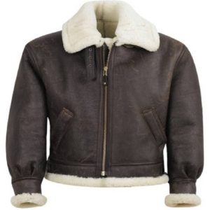 B-3 Shearling Brown Bomber Jacket