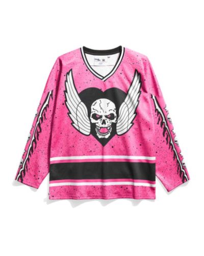 Bret Hart Speckle Pink Hockey Jersey