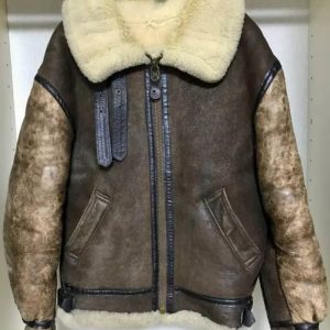 Avirex B-3 Chin Strap Bike Vintage Flight Jacket
