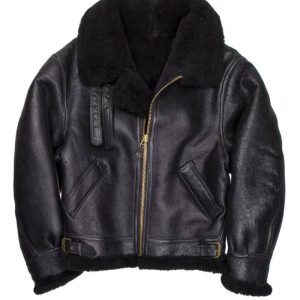 B-3 Sheepskin Black Jacket