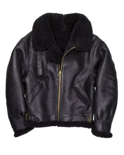 B-3 Sheepskin Black Jacket