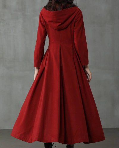 My Fair Lady Hooded Wool Coat