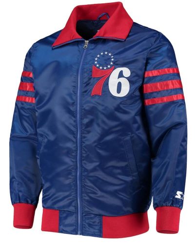 The Captain Ii Philadelphia 76ers Royal Jacket