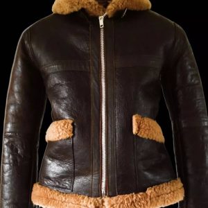 B-3 Sheepskin Leather Shearling Aviator Flying Pilot Bomber Jacket