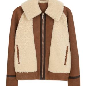 B3 Women’s Shearling Brown Leather Jacket