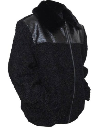 B3 Bomber Karakul Persian Lamb Fur Winter Coat