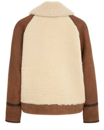 B3 Women’s Shearling Brown Leather Jacket
