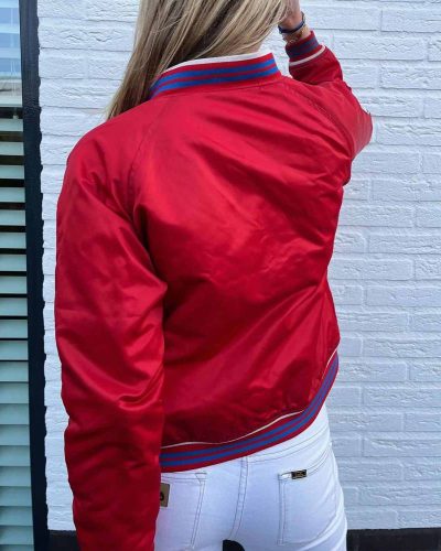 Red Philadelphia 76ers Bomber Jacket