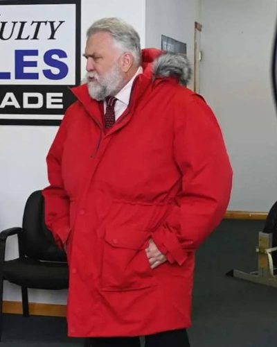 Saint Nick Of Bethlehem Daniel Roebuck Red Hooded Coat