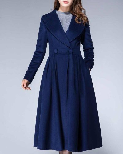 Women’s 1950s Princess Maxi Wool Coat