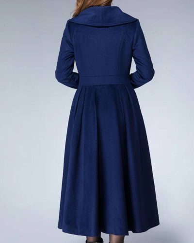 Women’s 1950s Princess Maxi Wool Coat
