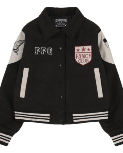 PPG X Fancy Leather Point Varsity Jacket