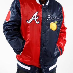 Black Label Atlanta Braves Satin Jacket