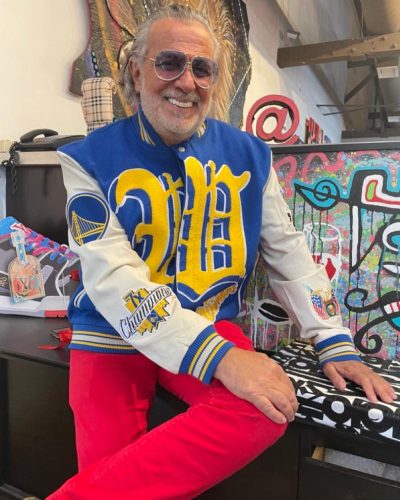 Golden State Warriors 7TH Championship Wool & Leather Jacket