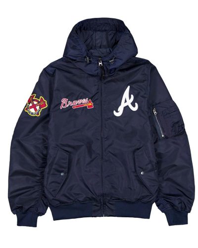 Atlanta Braves Historic L-2b Hooded Bomber Jacket