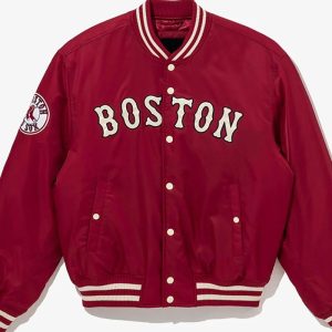 Boston Red Sox Red Cooperstown Satin Jacket