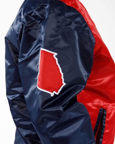 Black Label Atlanta Braves Satin Jacket