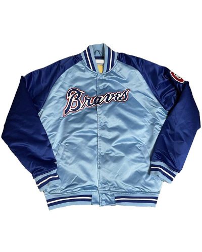 Reload Atlanta Braves Blue Satin Jacket
