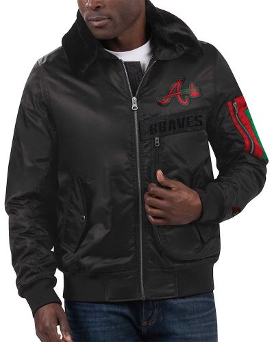 Atlanta Braves Ty Mopkins Black Jacket